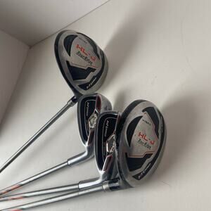 4 Golf Clubs Tour Edge HL-J Junior Hot Launch Driver Hybrid Iron 9/P 7/8 Y Flex